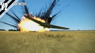 Airplane Crashes Takedowns amp Fails V2  IL2 Great Battles [upl. by Johnson]