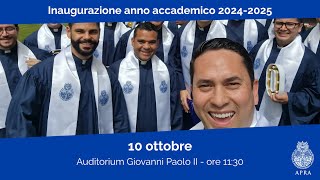 Diretta Inaugurazione dellAnno Accademico 2024  2025 [upl. by Hterag]