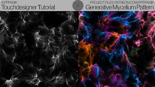 GENERATIVE MYCELIUM PATTERN  TOUCHDESIGNER TUTORIAL [upl. by Anitsirhcairam]