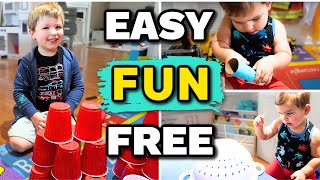 Fun Fast amp FREE Activities for Toddlers and Preschoolers at Home [upl. by Luing]