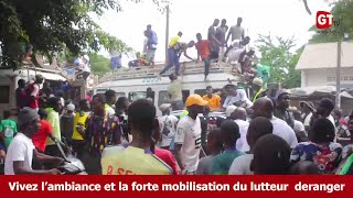 lutte vivez lambiance et la forte mobilisation du lutteur déranger [upl. by Hayikat]