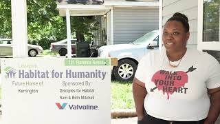 Success Story  Kerrington  Lexington Habitat for Humanity [upl. by Anerev581]