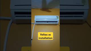 voltas ac 👹installation reels tata voltas sadstatus youtube india [upl. by Ardnekan]