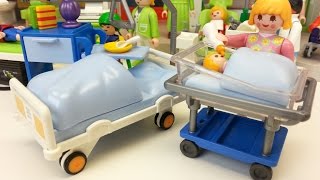 Krankenzimmer mit Babybett 6660 Playmobil Kinderklinik auspacken seratus1 [upl. by Nahtannhoj254]