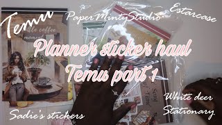 PLANNER STICKER HAUL  5 SHOPS plannercommunity stickers ​⁠ [upl. by Maeve333]