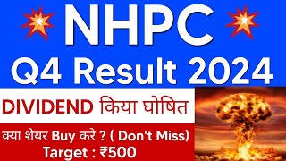 NHPC Q4 Result 2024🚨nhpc share news  nhpc share latest news [upl. by Anastice927]