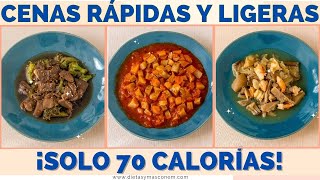 Cenas Fáciles de Solo 70 Calorías ¡Perfecta para Perder Peso Rápido [upl. by Sholley]