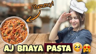 Aaj meny banaya pasta👀 Mama Ne Kashaf Ki Shadi Ki Tayaria Abhi Se Shuru Krdi 😂 [upl. by Odnamla]