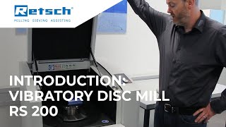 Vibratory Disc Mill RS 200  Introduction RETSCH discmill laboratoryinstruments [upl. by Enrobyalc407]