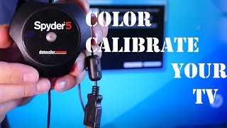 How to  Color Calibrate your HDTV  Spyder 5 datacolor [upl. by Mathe930]