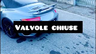 Porsche 911 turbo s Catback completo con valvole [upl. by Ansel720]