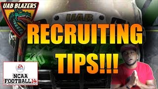 UAB RECRUITING UPDATE AND NCAA FOOTBALL 14 RECRUITING TIPS WHY I RECRUIT SO MANY FREE SAFETIES [upl. by Yesdnyl374]