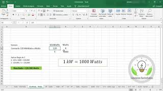 Convertir kiloWatts a Watts kW a W [upl. by Osber818]