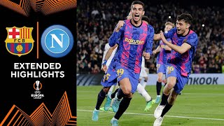 Barcelona vs Napoli Extended Highlights  UEL  Round of 16  Leg 1  CBS Sports Golazo  Europe [upl. by Atrebla]