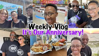 WEEKLY VLOG  ITS OUR ANNIVERSARY  DAY TRIP TO PANAMA CITY BEACH  SHOUTOUTS [upl. by Tertius629]