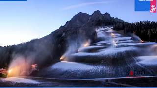 Kronplatz first snow making season 20172018 HD [upl. by Nylad]