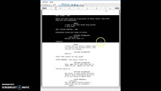 Screenplay Formatting 101 INTERCUT [upl. by Lonne]