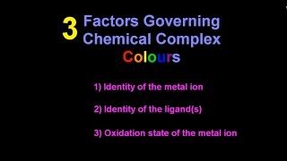 132 What are the Reasons for the Different Colours of Complexes HL IB Chemistry [upl. by Reseda]