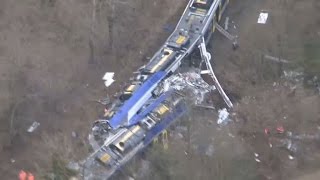 Zugunglück in Bad Aibling Handyvideo aus dem Zug zeigt Momente nach dem Aufprall [upl. by Spiro]