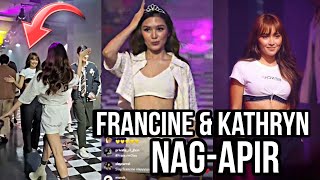 FRANCINE DIAZ x KATHRYN BERNARDO cute interaction sa Bench Fashion Week 2024 franseth [upl. by Ahcorb]