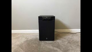 Yamaha YSTSW105 Home Theater Powered Active Subwoofer [upl. by Esalb532]