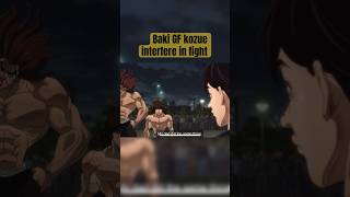 Baki girlfriend Kozue interfere between Yujiro and baki fight anime music bakivsyujirofinalfight [upl. by Nyrret]