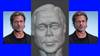 Brad Pitt Blende Sculpting Likeness [upl. by Ydnahs463]