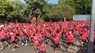 La Sarregueminoise  plus de 900 participants à la course contre le cancer [upl. by Attelrahc]