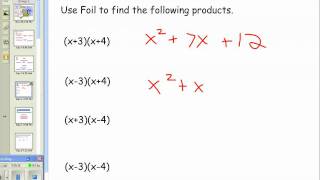 Quadratics  general to factored form part 1  lessonwmv [upl. by Lacim]