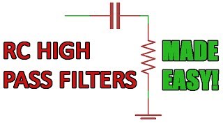 Passive RC high pass filter tutorial [upl. by Ludeman555]