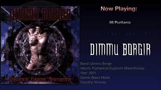 Puritania  Dimmu Borgir 2001 Puritanical Euphoric Misanthropia Album [upl. by Enovaj]