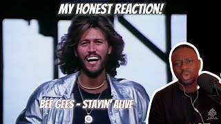 FIRST TIME Hearing BEE GEES  Stayin Alive  Reaction [upl. by Trainer]