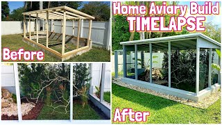 Home Aviary Making Video  TimeLapse  Bird Cage  Aviaries  Exotic Birds  Voladero  Aviario [upl. by Azzil]