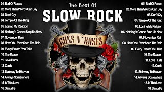 Guns amp Roses Bon Jovi Scorpions  Aerosmith White Lion  Best Slow Rock Songs Ever [upl. by Seniag140]