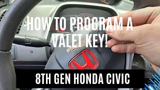 Vallet Key Programming 8th Gen Honda Civic Si [upl. by Yokoyama]