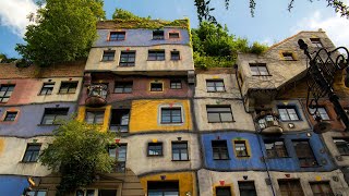 Hundertwasser House Vienna  Austria  4K [upl. by Hurleigh]