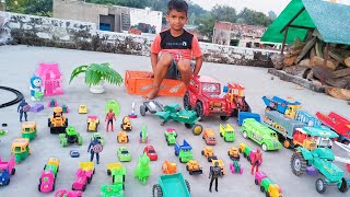 Hardik ne Sagar ki dukaan se khilone kharide  Truck car JCB tractor dumper [upl. by Anicul]