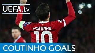 Philippe Coutinho  Five great goals [upl. by Rainah]