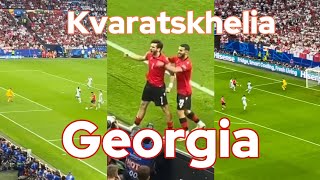 Kvaratskhelia 92 seconds goal  Lead Georgia [upl. by Lodie]