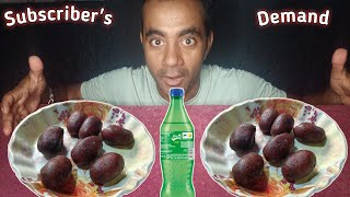 Asmr eating Lots Of Gulab jamun with Sprite And Cold Drink  Sweets Eating Show [upl. by Raknahs]