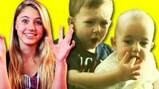 KIDS REACT TO VIRAL VIDEOS 5 Charlie Bit My Finger Golden Voice Homeless Man Double Dream Hands [upl. by Uchish]