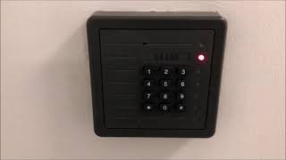 Locked Basement Stairway Door with HID ProxPro With Keypad Card Reader [upl. by Augustine]