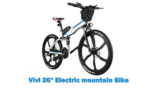 VIVI 26LGB 26 Inch Folding Electric Mountain Bike Assembly Guide [upl. by Attem]