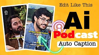 How To Make Viral Podcast Shorts For YouTube With Ai [upl. by Aztiley]