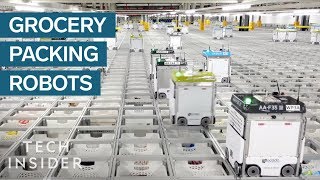 Inside A Warehouse Where Thousands Of Robots Pack Groceries [upl. by Dana]