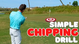 CHIP the Golf Ball CLOSER using this SIMPLE DRILL [upl. by Ahcsap572]