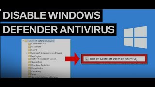 Disable window defender in window 1110 [upl. by Celina332]