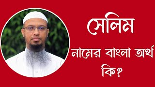 সেলিম নামের অর্থ কি  Selim meaning in Bangla  Selim namer ortho ki [upl. by Ztirf158]