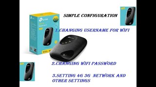 How to setup tplink 4G LTE mobile wifi M7200 simple configuration method 2020 [upl. by Iong]