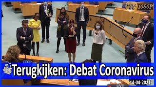 TERUGKIJKEN Debat over de ontwikkelingen rondom het coronavirus Tweede Kamer 1080 HD Arnews politiek [upl. by Orten241]